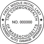 Auto Appraiser - Massachusetts - 1-5/8" Dia