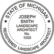 LSARCH-MI - Landscape Architect - Michigan - 1-5/8" Dia