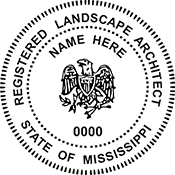 Landscape Architect - Mississippi - 1-1/2"" Dia