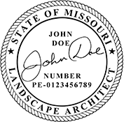 Landscape Architect - Missouri - 1-3/4" Dia