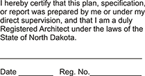 ARCH-ND - Architect - North Dakota - 1-9/16" Dia