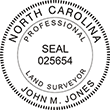 LANDSURV-NC - Land Surveyor - North Carolina - 1-5/8" Dia