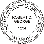 Land Surveyor - Oklahoma - 1-5/8" Dia