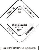 Traffic Engineer - Oregon Trodat 4927 Self-Inking Stamp