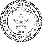 Landscape Architect - Texas - 1-1/2" Dia