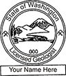 GEO-WA - Geologist - Washington - Trodat 4924 Self-Inking Stamp - 1-5/8"