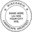 LSARCH-WI - Landscape Architect - Wisconsin - 1-5/8" Dia