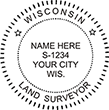 LANDSURV-WI - Land Surveyor - Wisconsin - 1-5/8" Dia