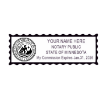 ELECTRONIC MINNESOTA NOTARY SEAL 
Electronic copy of a Minnesota Notary that complies with all state requirements.  We will e-mail you your electronic notary stamp shortly after you place your order.
Minneapolis Rubber Stamp
minneapolisrubberstamp.com