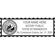 ELECTRONIC MINNESOTA NOTARY SEAL 
Electronic copy of a Minnesota Notary that complies with all state requirements.  We will e-mail you your electronic notary stamp shortly after you place your order.
Minneapolis Rubber Stamp
minneapolisrubberstamp.com