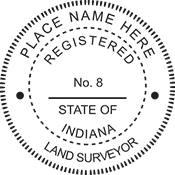 Land Surveyor - Indiana - 1-5/8" Dia